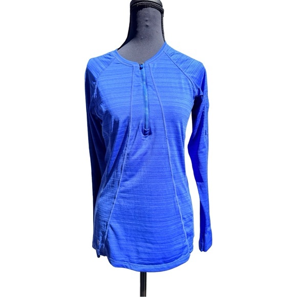 Athelta Tops - Athleta Vibrant Blue Long Sleeve Tee